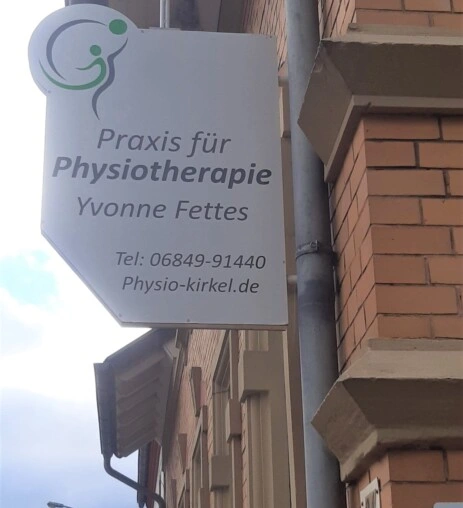 Firmenschild Beschilderung der Praxis